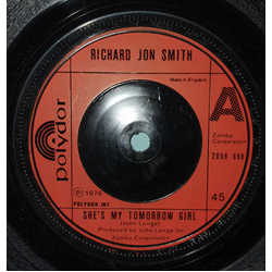 Richard Jon Smith She's My Tomorrow Girl / More Cries Vinyl 7" USED