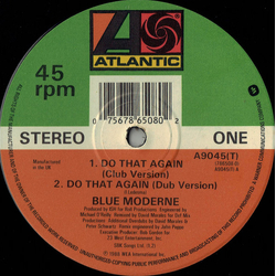 Blue Moderne Do That Again Vinyl 12" USED