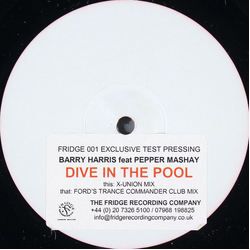Barry Harris Dive In The Pool - Disc 1 Vinyl 12" USED