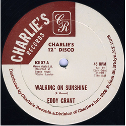 Eddy Grant Walking On Sunshine / Living On The Front Line Vinyl 12" USED