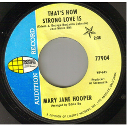 Mary Jane Hooper That's How Strong Love Is / I Feel A Hurt Vinyl 7" USED