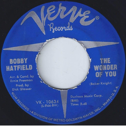 Bobby Hatfield The Wonder Of You / Only You Vinyl 7" USED