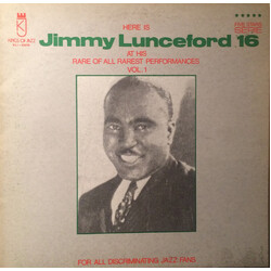 Jimmie Lunceford Here Is Jimmy Lunceford At His Rare Of All Rarest Performances Vol. 1 Vinyl LP USED
