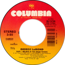 George LaMond Baby, I Believe In You Vinyl 7" USED