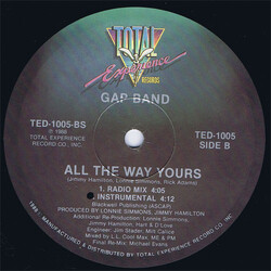 The Gap Band All The Way Yours USED VINYL 12INCH 33 S RPM