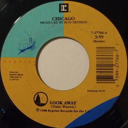 Chicago US Look Away Vinyl 7" USED