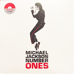 Michael Jackson Number Ones 2xLP Album Comp RE Red - USED