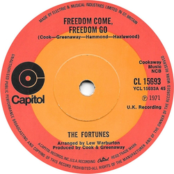 The Fortunes Freedom Come, Freedom Go Vinyl 7" USED