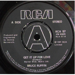 Bruce Ruffin Get It Up For Love Vinyl 7" USED