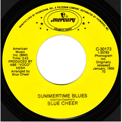 Blue Cheer / Blues Magoos Summertime Blues / (We Ain't Got) Nothin' Yet Vinyl 7" USED