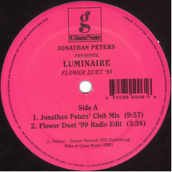 Jonathan Peters / Luminaire Flower Duet '99 Vinyl 12" USED
