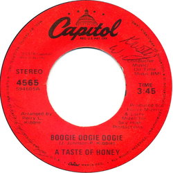 A Taste Of Honey Boogie Oogie Oogie Vinyl 7" USED