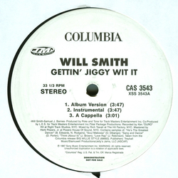 Will Smith Gettin' Jiggy Wit It / Just Cruisin' Vinyl 12" USED