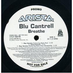 Blu Cantrell Breathe Vinyl 12" USED
