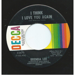Brenda Lee I Think I Love You Again / Hello Love Vinyl 7" USED