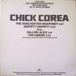Chick Corea The Mad Hatter Rhapsody Vinyl 12" USED