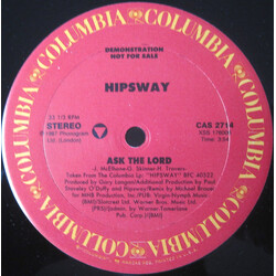 Hipsway Ask The Lord USED VINYL 12INCH 33 S RPM PROMO