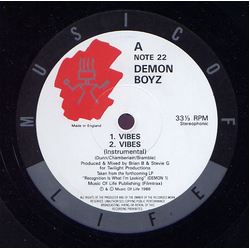 Demon Boyz Vibes Vinyl 12" USED