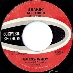 The Guess Who Shakin' All Over / Till We Kissed Vinyl 7" USED