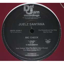 Juelz Santana Mic Check USED VINYL 12INCH PROMO