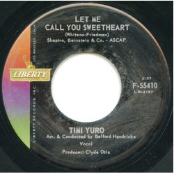 Timi Yuro Let Me Call You Sweetheart / Satan Never Sleeps Vinyl 7" USED