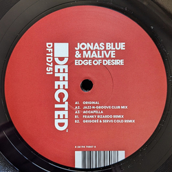Jonas Blue / Malive Edge of Desire Vinyl 12" USED
