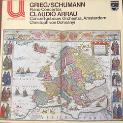 Edvard Grieg / Robert Schumann / Claudio Arrau / Concertgebouworkest / Christoph von Dohnányi Piano Concertos Vinyl LP USED