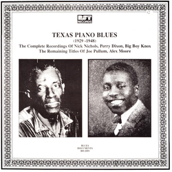 Various Texas Piano Blues (1929-1948) Vinyl LP USED