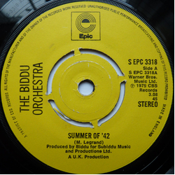 Biddu Orchestra Summer Of '42 Vinyl 7" USED