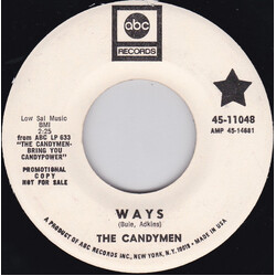 The Candymen Ways / Sentimental Lady USED VINYL 7INCH 45 RPM PROMO