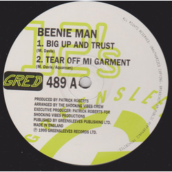 Beenie Man Big Up And Trust / Tear Off Mi Garment Vinyl 12" USED
