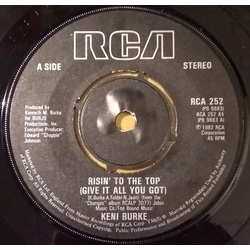 Keni Burke Risin' To The Top (Give It All You Got) Vinyl 7" USED