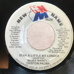 Muma Nancy / Tristan Palmer Stay A Little Bit Longer Vinyl 7" USED
