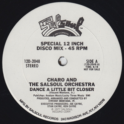Charo / The Salsoul Orchestra Dance A Little Bit Closer Vinyl 12" USED