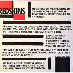 Redskins Lean On Me! Vinyl 12" USED