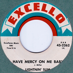 Lightning Slim Have Mercy On Me Baby Vinyl 7" USED
