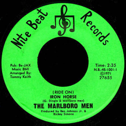 The Marlboro Men (Ride On) Iron Horse Vinyl 7" USED