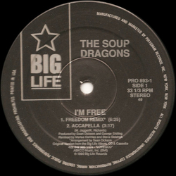 The Soup Dragons I'm Free Vinyl 12" USED