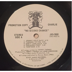 Charlie (5) No Second Chance Vinyl LP USED