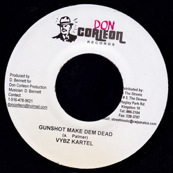 Vybz Kartel Gunshot Make Dem Dead Vinyl 7" USED