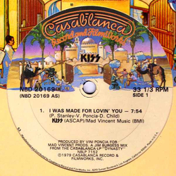Kiss I Was Made For Lovin' You Vinyl 12" USED