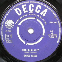 Small Faces Sha-La-La-La-Lee Vinyl 7" USED