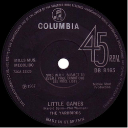 The Yardbirds Little Games Vinyl 7" USED