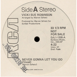 Vicki Sue Robinson Never Gonna Let You Go Vinyl 12" USED