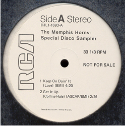 The Memphis Horns Special Disco Sampler Vinyl 12" USED