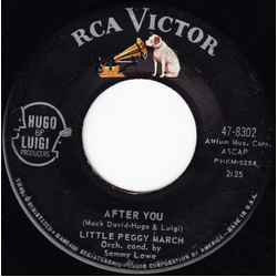 Peggy March After You / (I'm Watching) Every Little Move You Make Vinyl 7" USED