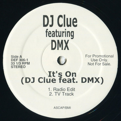 DJ Clue / DMX It's On Vinyl 12" USED