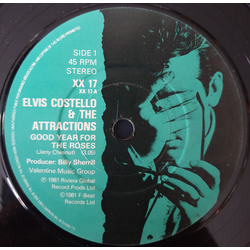 Elvis Costello & The Attractions Good Year For The Roses Vinyl 7" USED