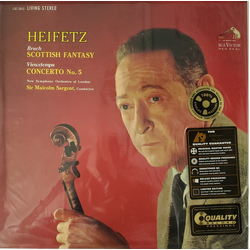 Jascha Heifetz / Max Bruch / Henri Vieuxtemps / The New Symphony Orchestra Of London / Sir Malcolm Sargent Scottish Fantasy · Concerto No. 5 Vinyl LP 