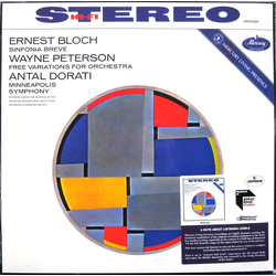 Ernest Bloch / Wayne Peterson / Antal Dorati / Minneapolis Symphony Orchestra Sinfonia Breve / Free Variations For Orchestra Vinyl LP USED